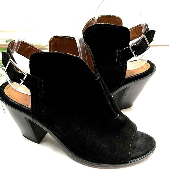 Frye Courtney Suede Slingback Heels - Picture 3 of 13